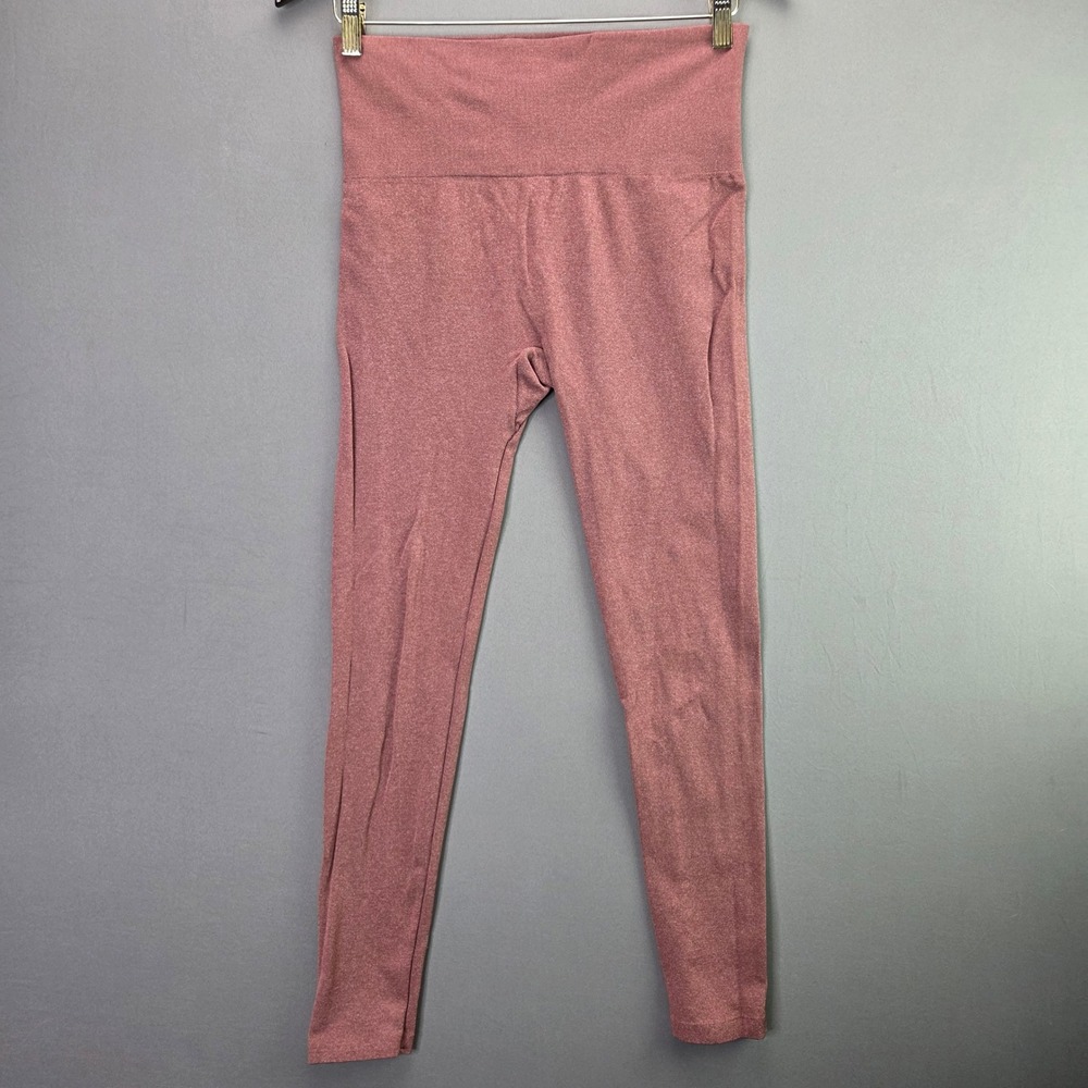 Free Assembly Leggings Seamless High Waist L/XL Mauve Pink Athletic Yoga Stretch